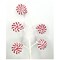 22" Red and White Cotton Candy Peppermint Disk Spray- Festive Holiday Decor-MTX64343